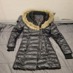 Atelier Noir (Rudsak) long Black sheen winter jacket